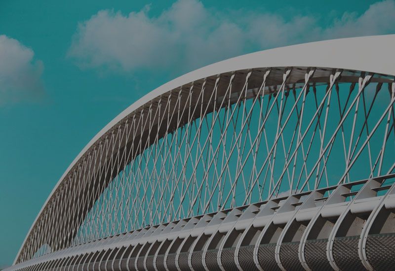Image of a bridge constructed by engineers